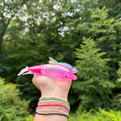 Squishy Toy - Glitter Dolphin
