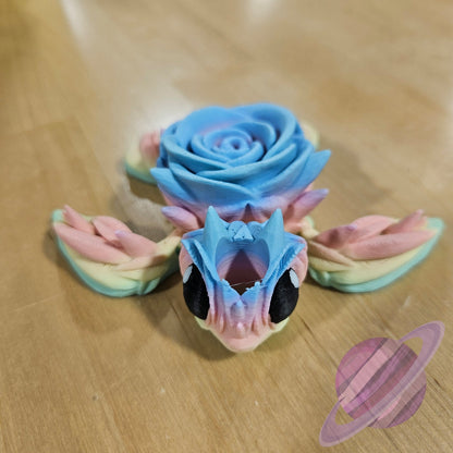 PASTEL ROSE TURTLE-3D PRINTED STRAW BUDDY