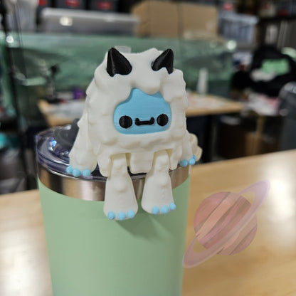 SNOW YETI-3D PRINTED STRAW BUDDY