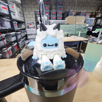 SNOW YETI-3D PRINTED STRAW BUDDY