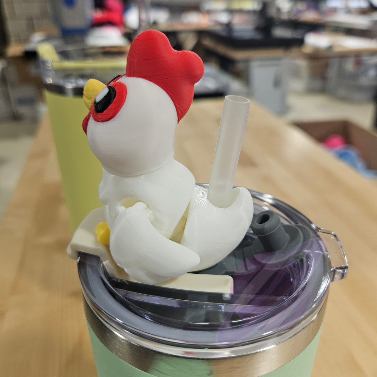 HEN CHICKEN-3D PRINTED STRAW BUDDY