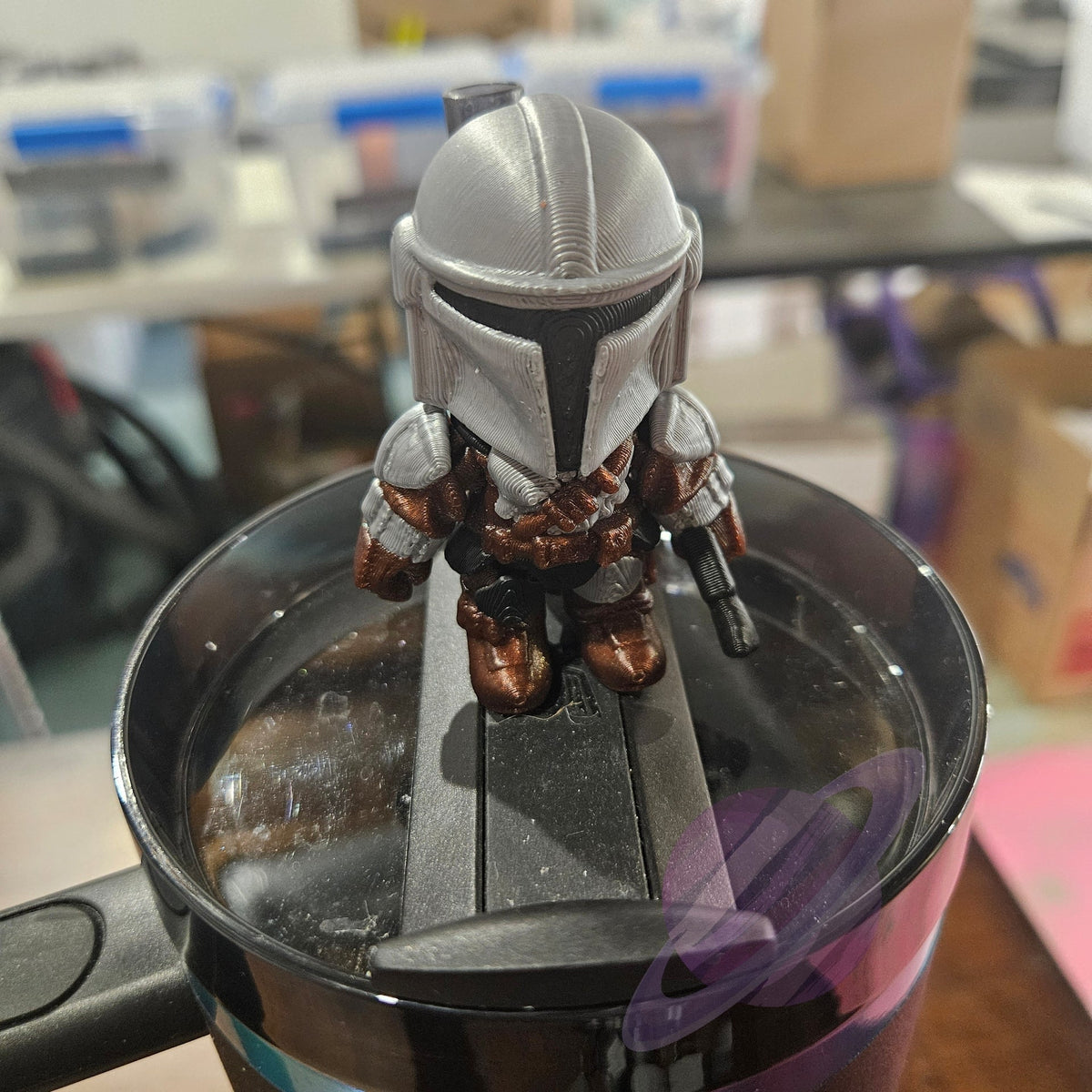 MANDO-3D PRINTED STRAW BUDDY