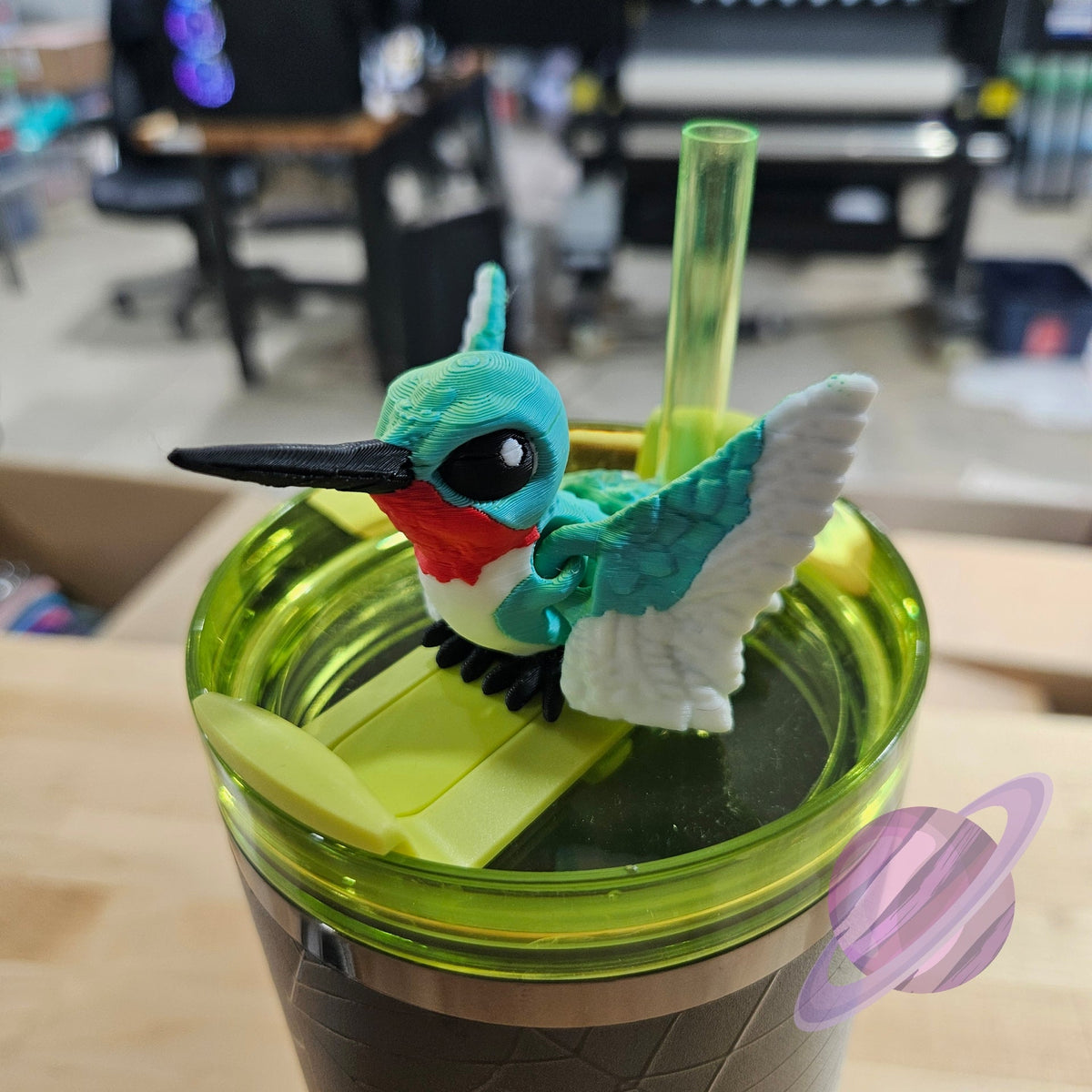 HUMMINGBIRD-3D PRINTED STRAW BUDDY