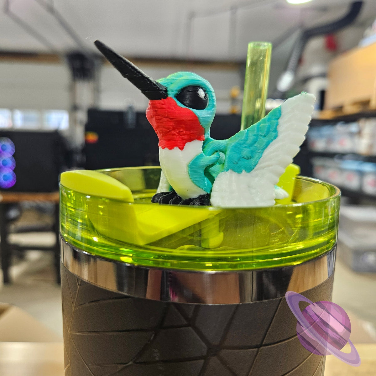 HUMMINGBIRD-3D PRINTED STRAW BUDDY