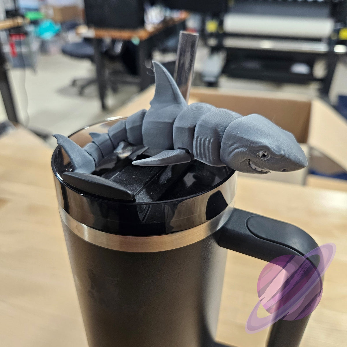 GREAT REEF SHARK-3D PRINTED STRAW BUDDY