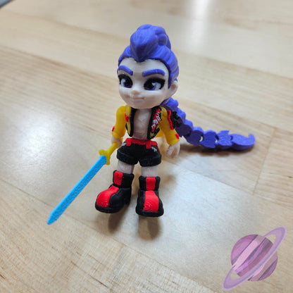 HUNTER GIRL-3D PRINTED STRAW BUDDY