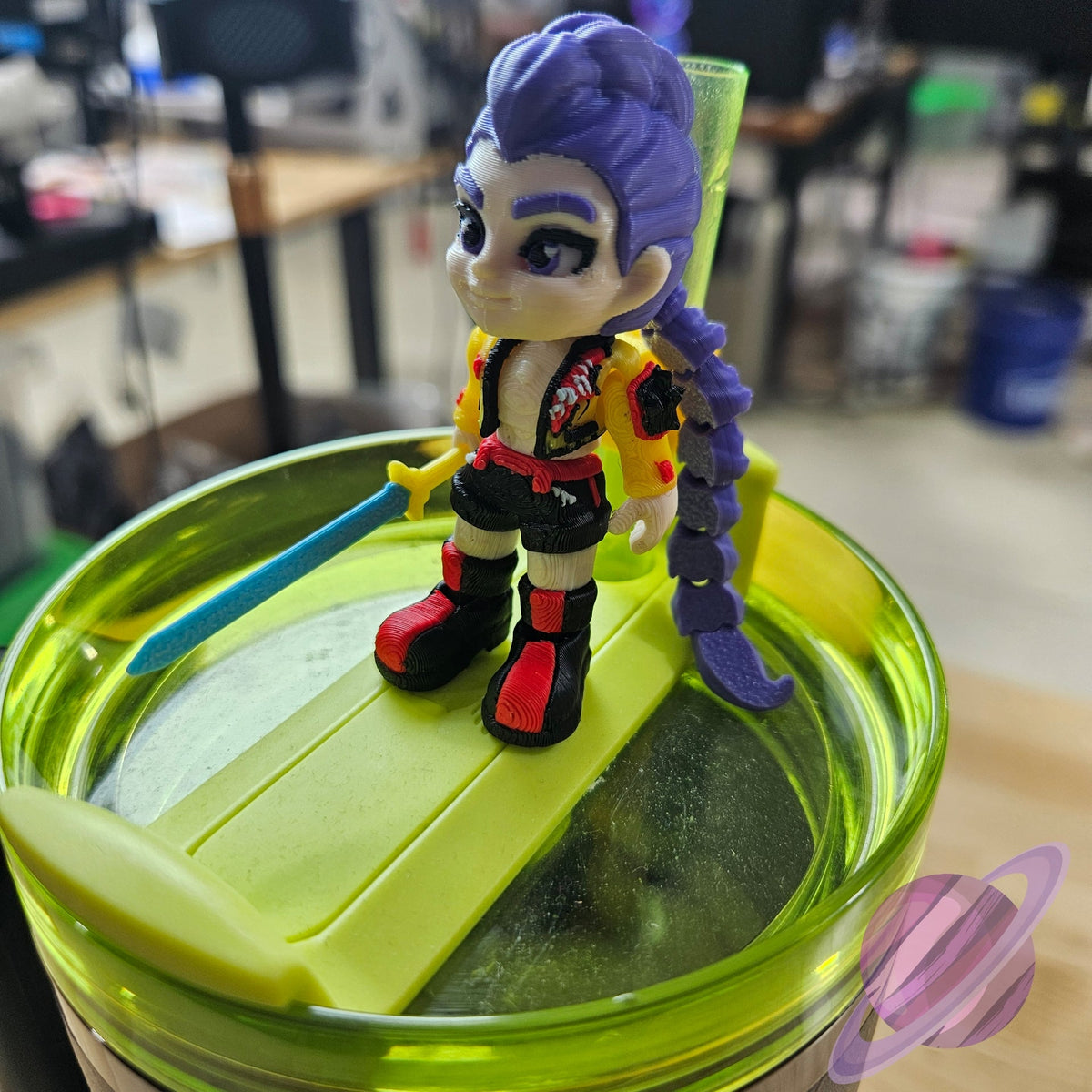 HUNTER GIRL-3D PRINTED STRAW BUDDY