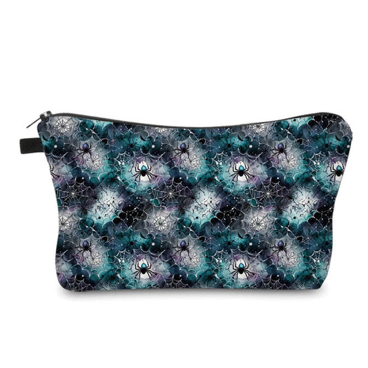 Pouch - Spider Web Black Teal Purple