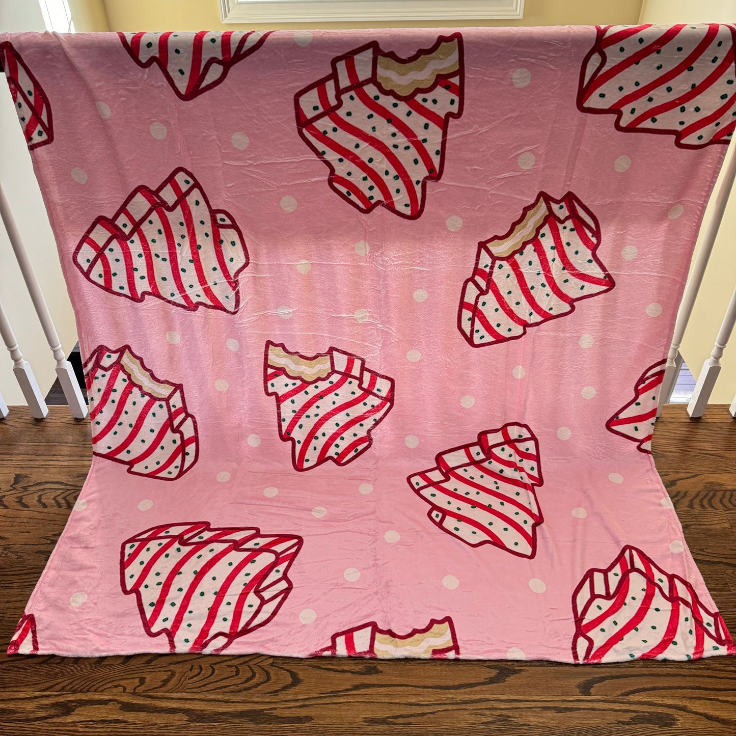 Blanket - Christmas - Pink Christmas Tree Cakes - PREORDER ENDS 10/10