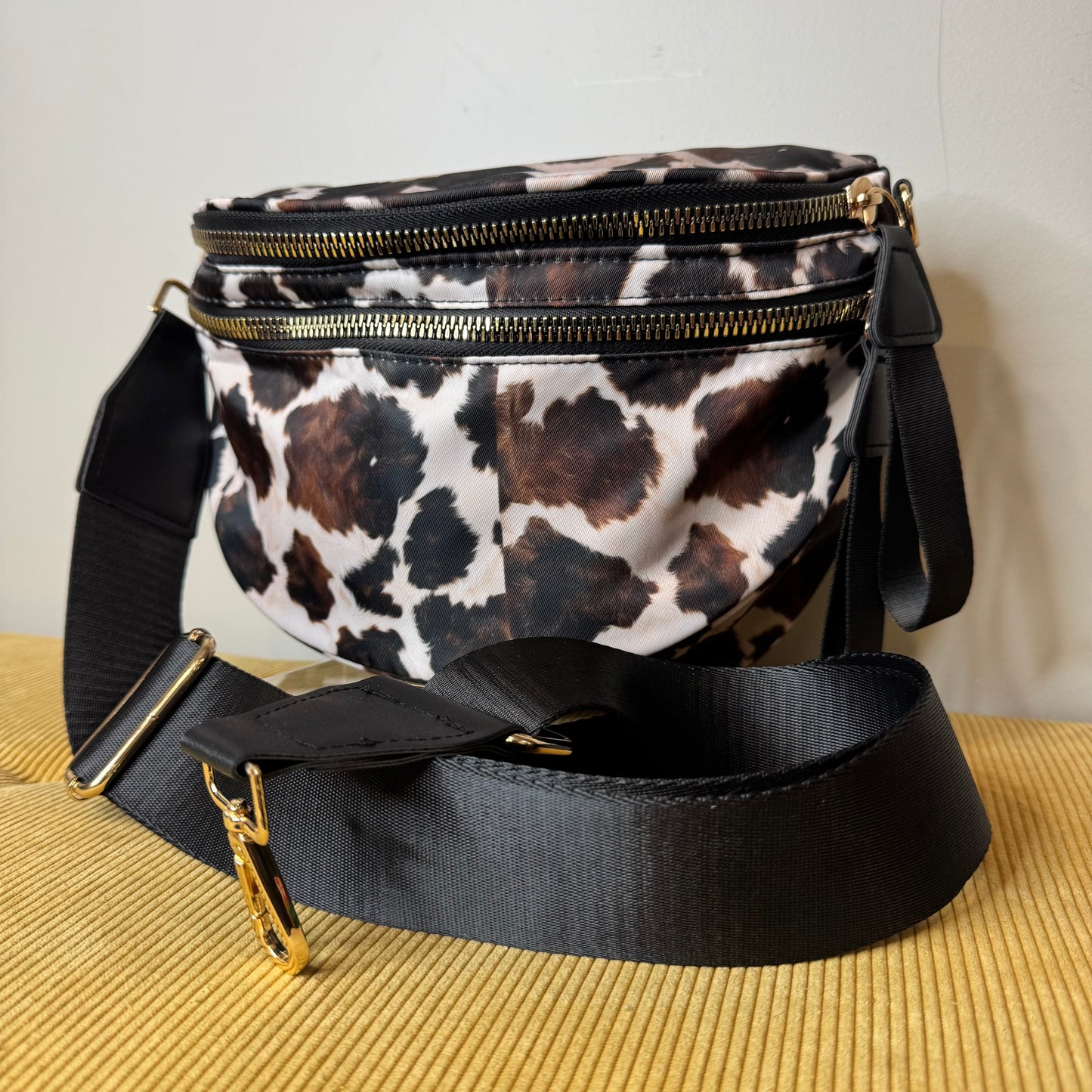 The Roni Nylon Crossbody - Brown Cow