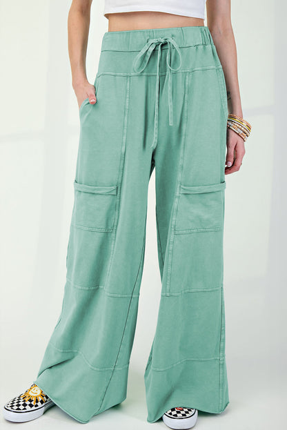 Mineral Washed Exposed Seam Cargo Pants RTS