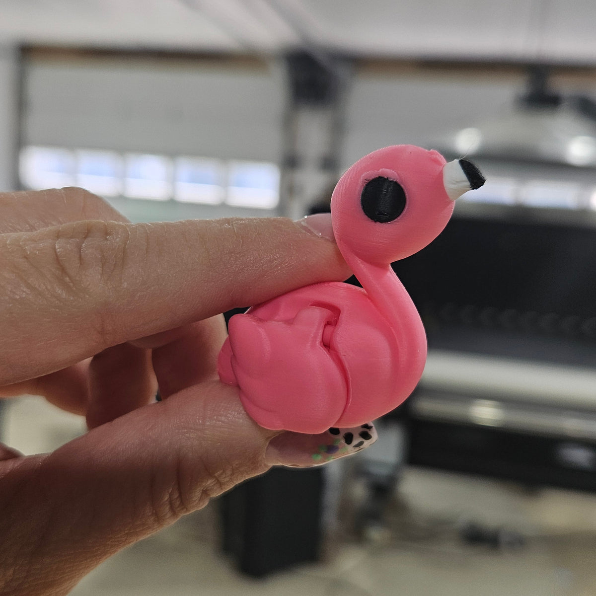 PINK FLAMINGO-3D PRINTED STRAW BUDDY