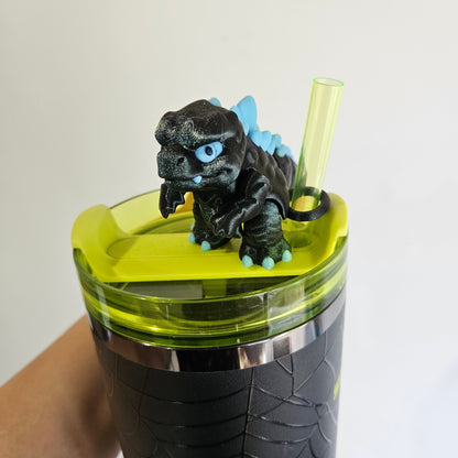 MONSTER KING-3D PRINTED STRAW BUDDY-GLOW IN THE DARK