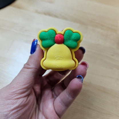 6 PACK- 3D PRINTED HOLIDAY CLICKER FIDGETS