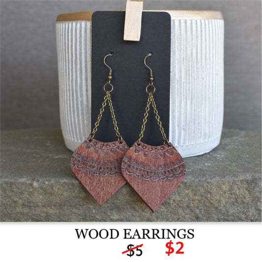 WOOD EARRINGS