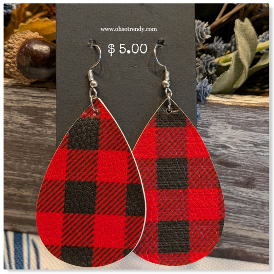 PLAID EARRINGS