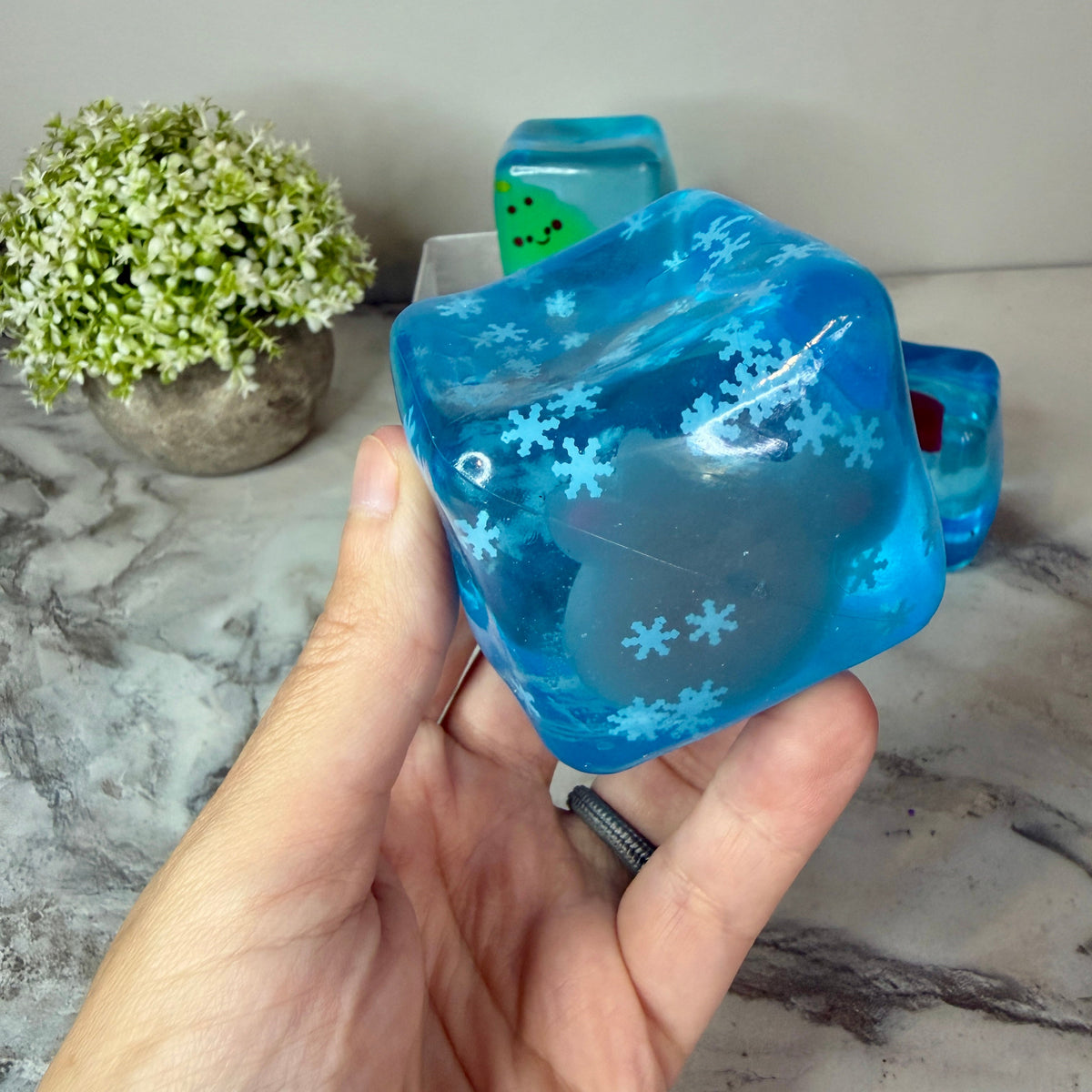 Squishy Toy - Christmas Charm Cube