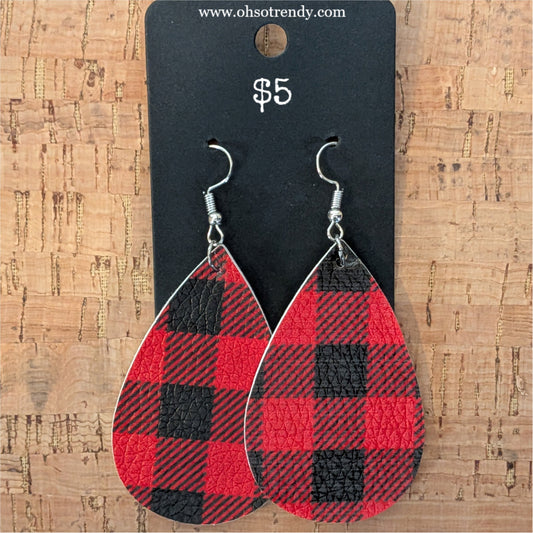 PLAID EARRINGS
