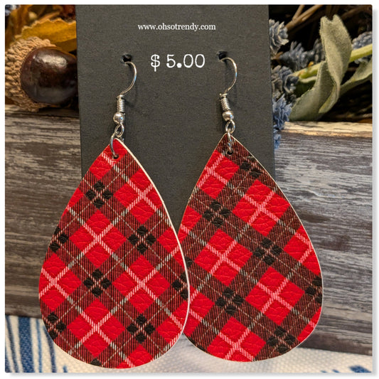 PLAID EARRINGS