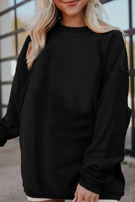Ribbed Oversize Sweatshirt *multiple colors* FB