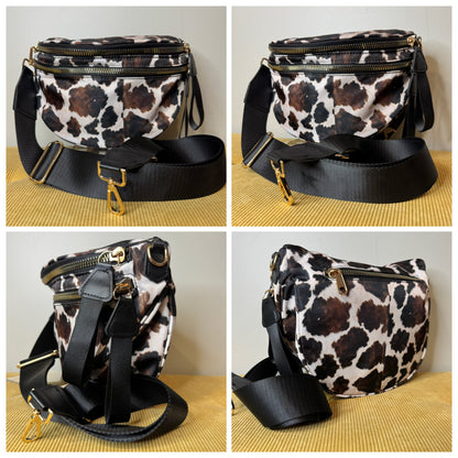 The Roni Nylon Crossbody - Brown Cow