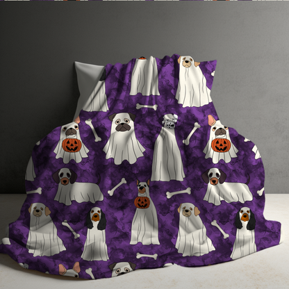 Blanket - Halloween - Ghost Dogs - PREORDER