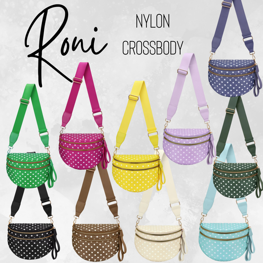 Roni - Polka Dot - Nylon Crossbody - PREORDER