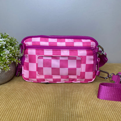 Remi - Nylon Crossbody Checkered