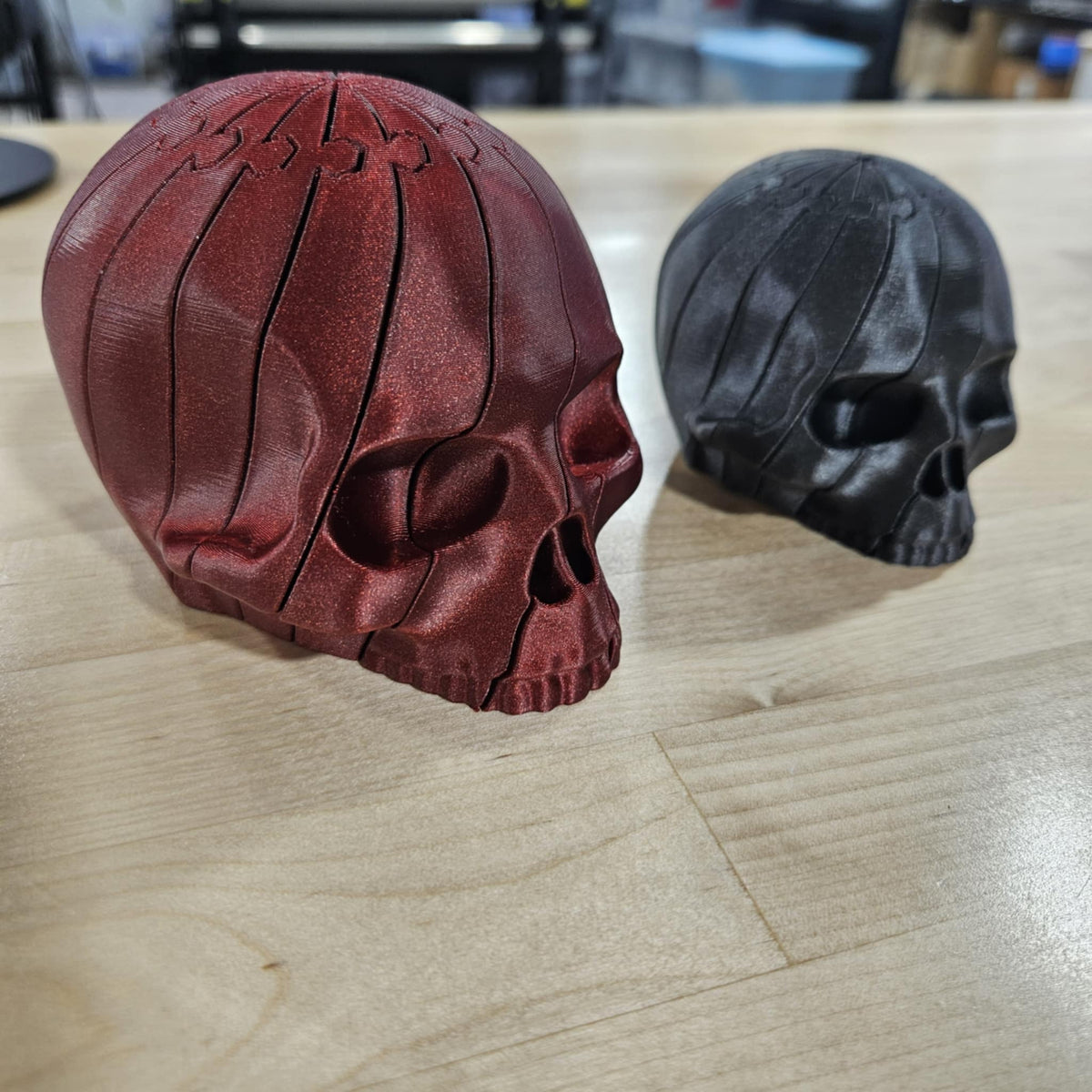 COLORFUL FIDGET SKULL- 3D PRINTED