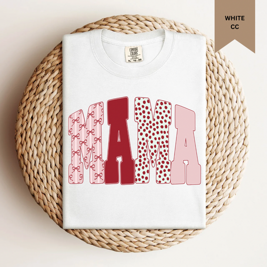 Multiprint Valentine Mama Tee.