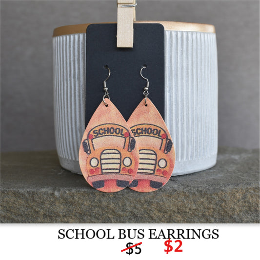SCHOOL BUS EARRINGS