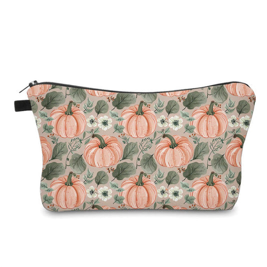 Pouch - Pumpkin Floral Leaves