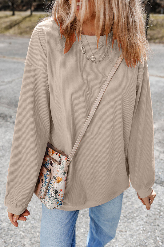 WNW Ribbed Oversize Sweatshirt *multiple colors* FB