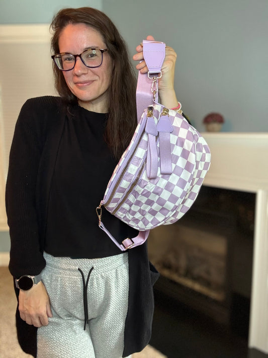 Roni - Nylon Crossbody - Light Purple