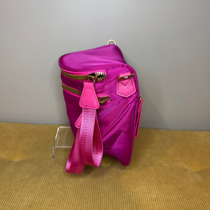 The Roni Nylon Crossbody - Solid Hot Pink