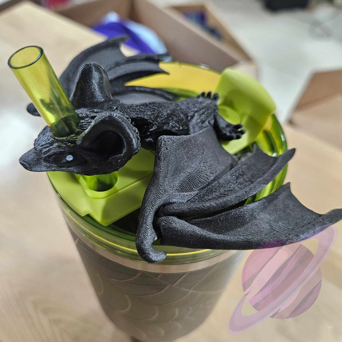 BAT-3D PRINTED STRAW BUDDY