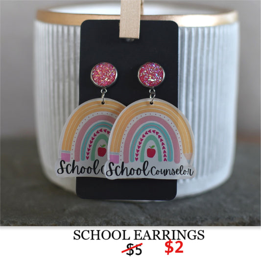 SCHOOL EARRINGS