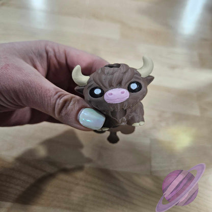 HIGHLAND COW-3D PRINTED STRAW BUDDY