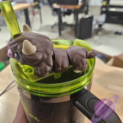 HIGHLAND COW-3D PRINTED STRAW BUDDY