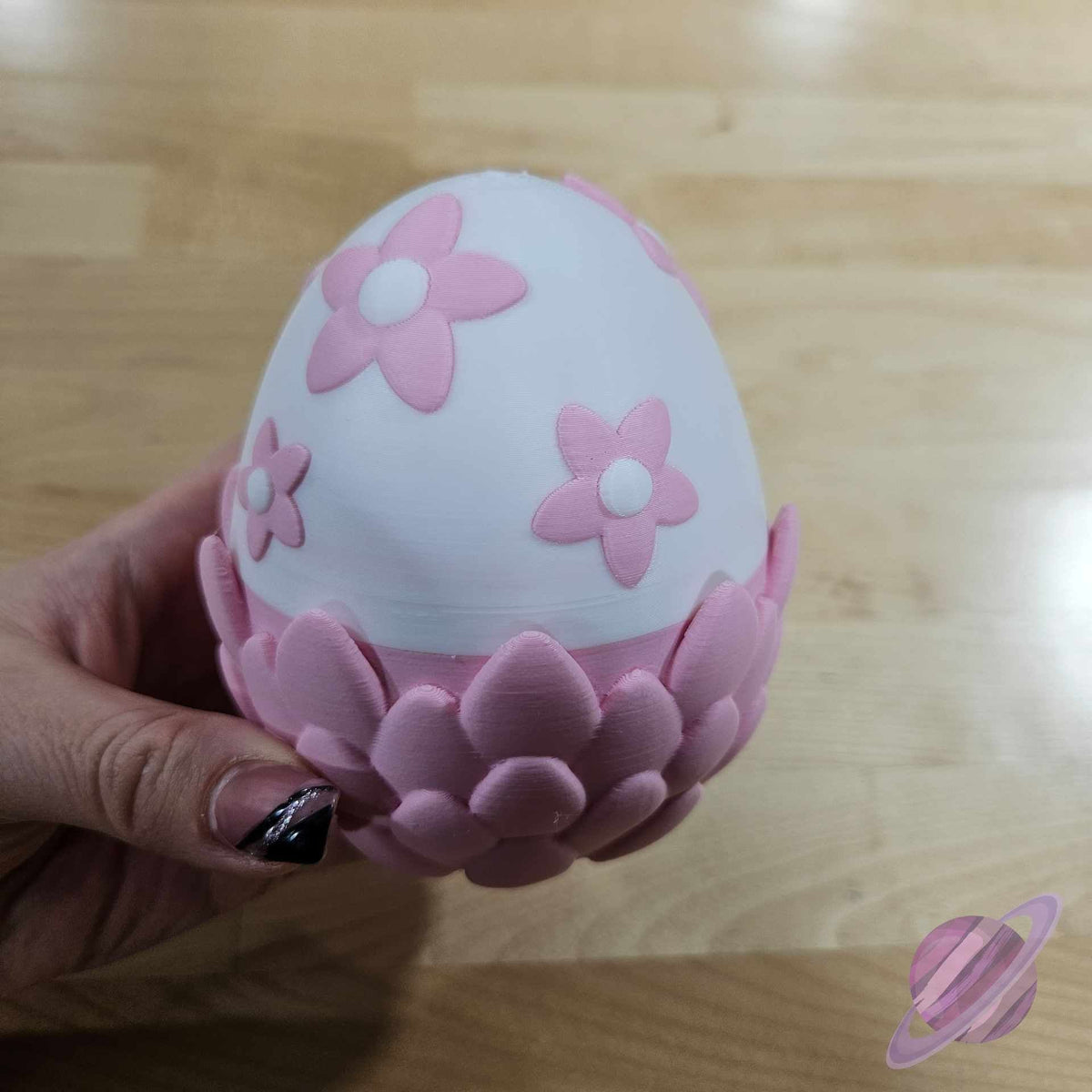 3D PRINTED PINK SAKURA DRAGON AND EGG