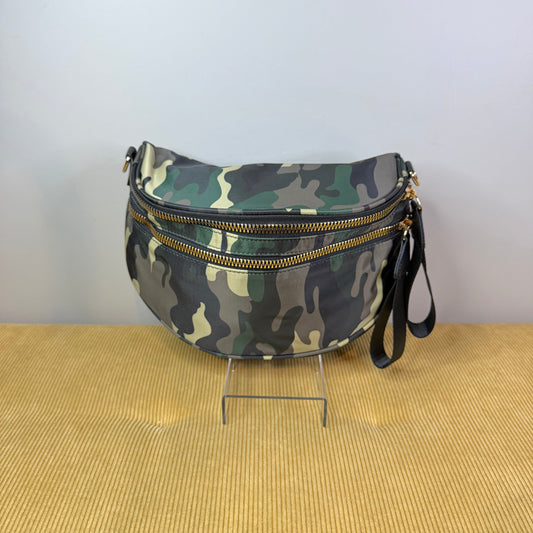 The Roni Nylon Crossbody - Green Camo #2