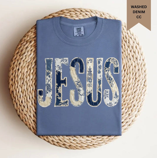 Chinoiserie Patchwork Jesus Tee.