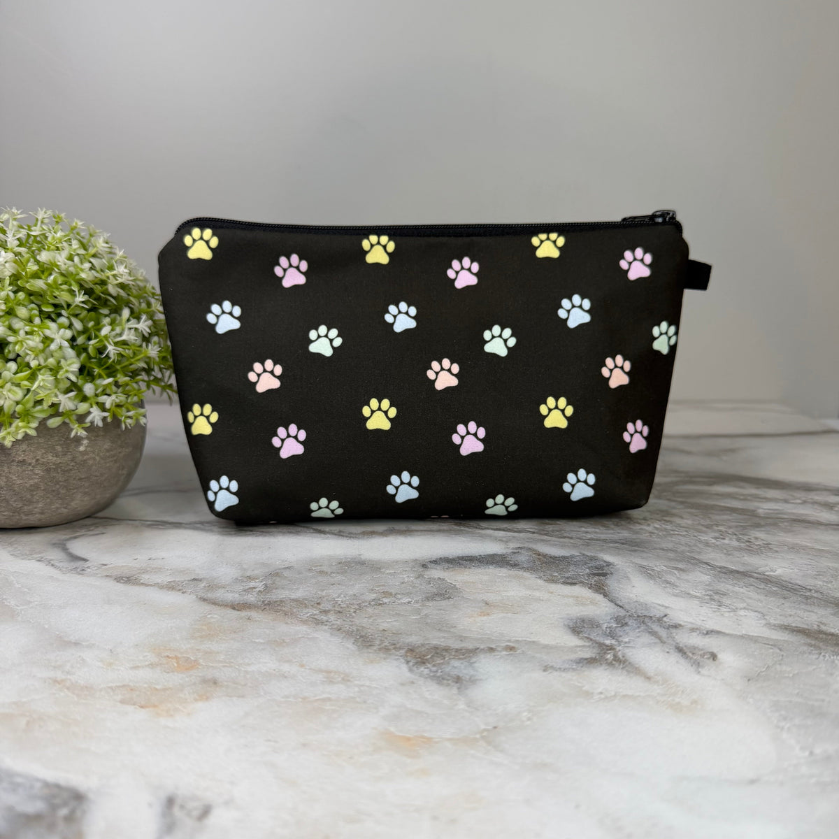 Pouch - Dog Pastel Paw Prints
