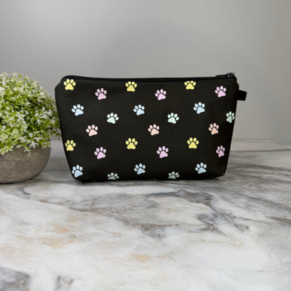 Pouch - Dog Pastel Paw Prints