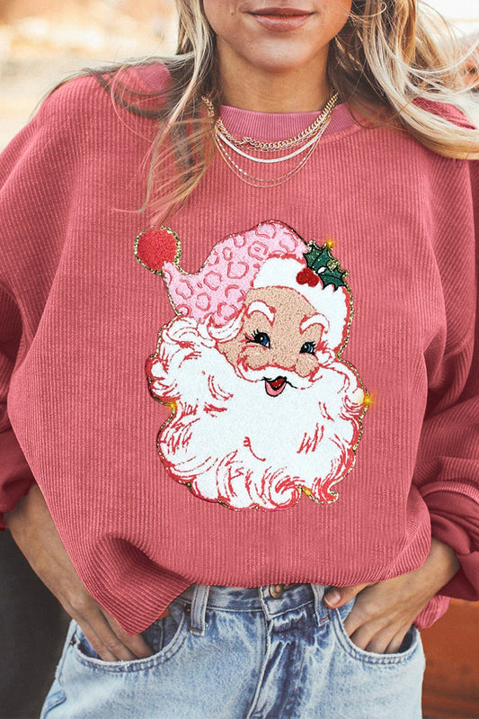 Retro Ribbed Santa Sweatshirt FB