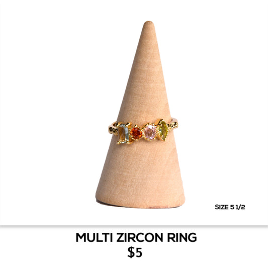 MULTI ZIRCON RING