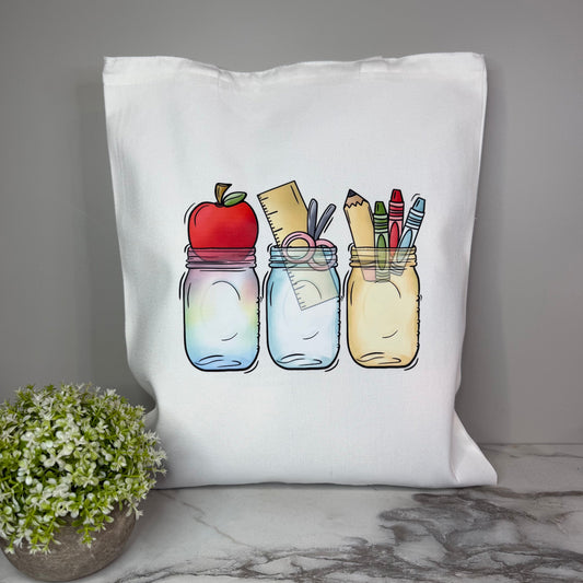 Tote Bag - Teacher Mason Jar