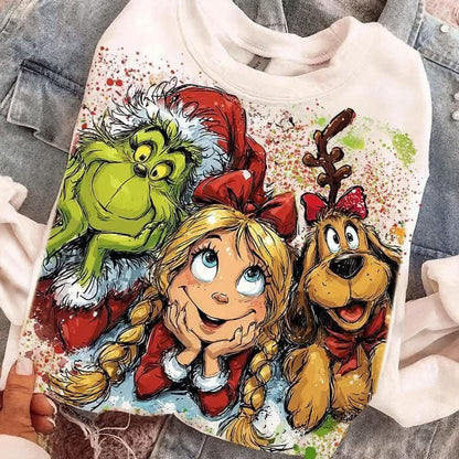 Grinchy Splatter Tee