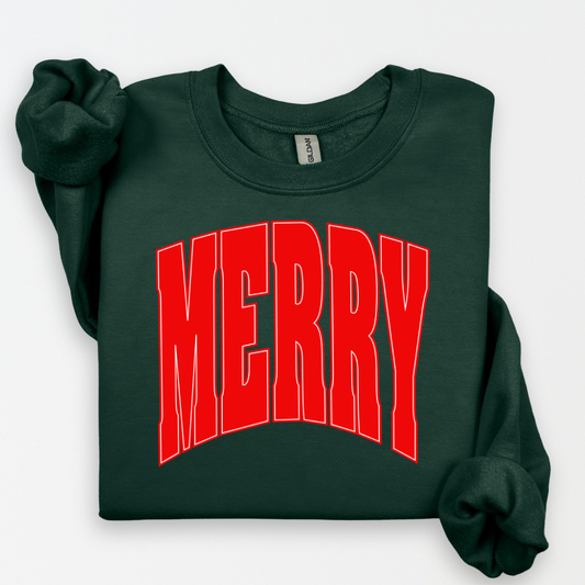 Merry Bold Letters (Angel Tree Sponsoring) Sweatshirt.