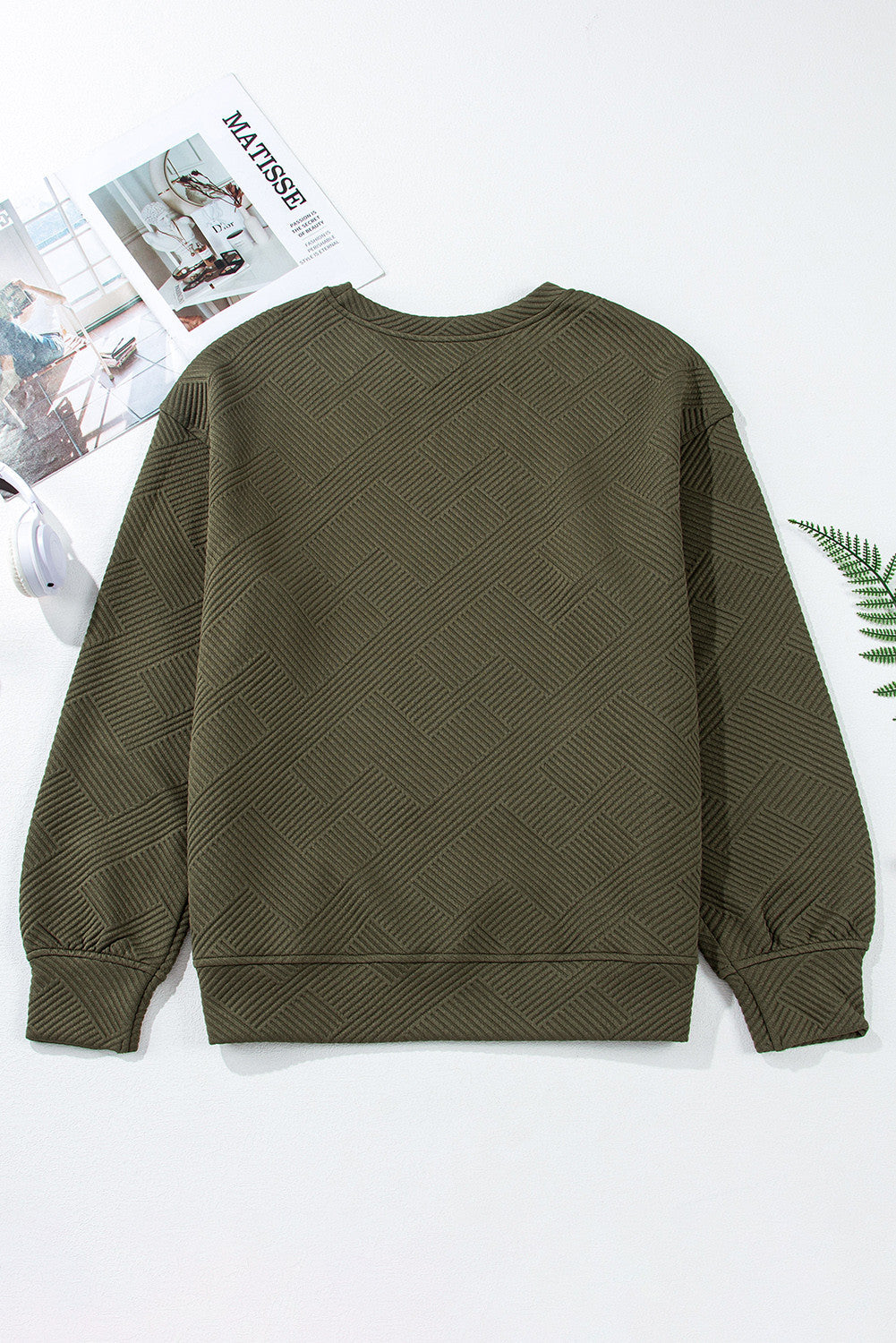 Textured Pocket Pullover